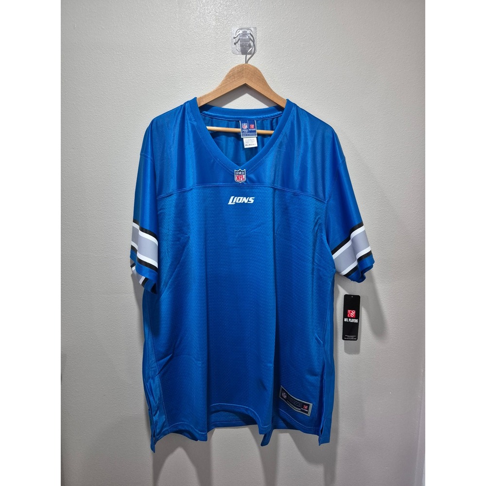 NFL Detroit‎ Lions Jersey 4XL Football Blue Pro Player